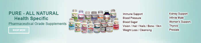 Pure All Natural Health Specific - Pharmaceutical Grade Supplements