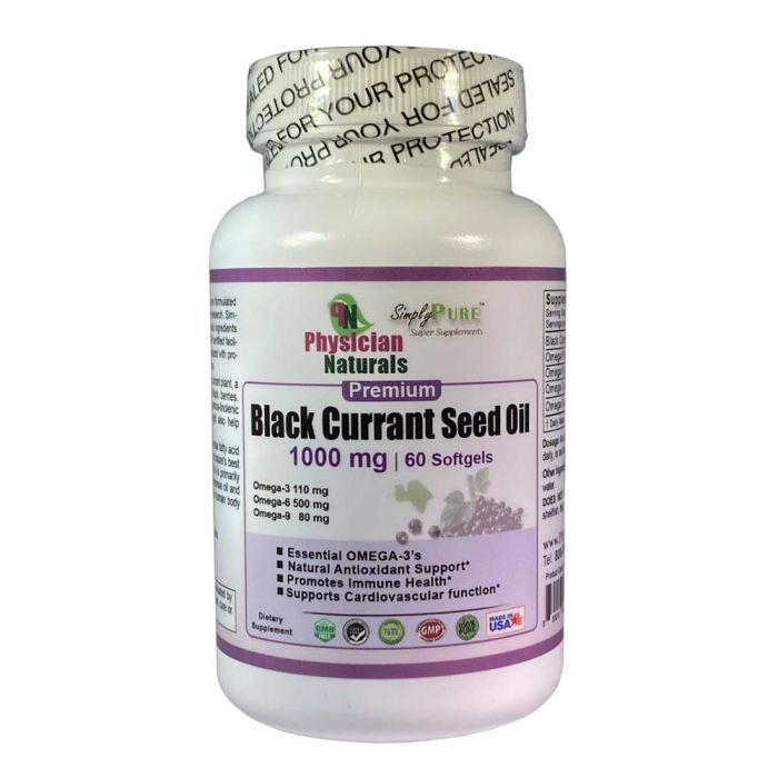 Ultra Black Currant Seed Oil 1000mg Natural Source Of Omega3