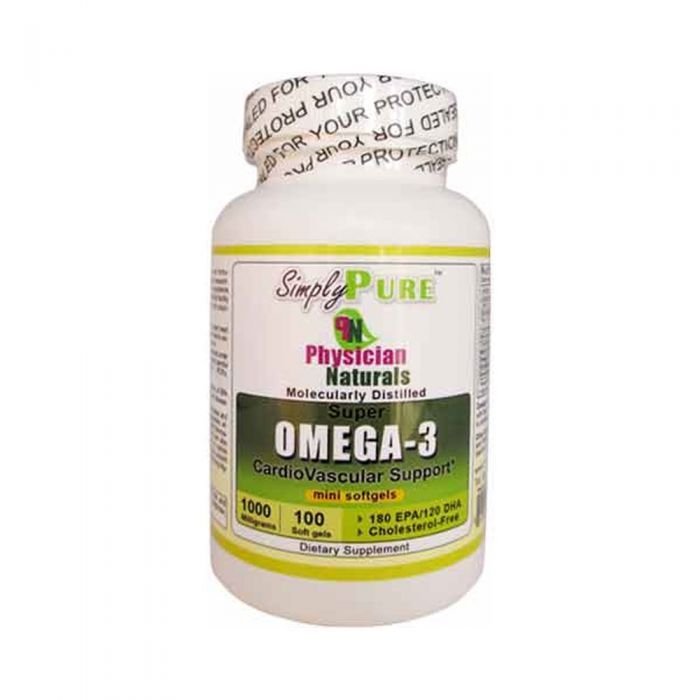 Omega-3 Fish Oil, Molecularly Distilled Softgels