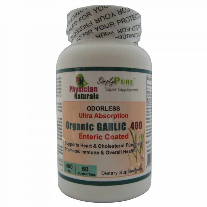 Ultra Absorption Enteric Coated Organic GARLIC Supplement Garlic
