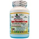 Mega Potency Super Curcumin 1000 mg Time Release Enteric Coated with Bioperine Flax Seed Oil 10x Absorption