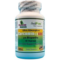 Ultra Absorb Curcumin C3 600 mg with Bioperine 60 Veg Caps