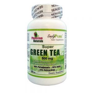 Super GREEN TEA Extract 500 mg  — Pure Green Tea Extract 98% Polyphenols 75% Catechins 250% Egcg