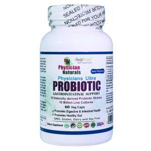 Physicians Ultra PROBIOTIC  Vegetarian Capsules 10 Billion Live Cultures 10 Strains of Good Bacteria Digestive and Gastrointestinal Support