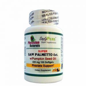 Super Saw Palmetto Extract With Pumpkin Seed Oil 320 Mg 100 Soft-gels Antioxidant Properties Support Prostate Hair UTI