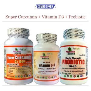SuperCurcumin + VitaminD3 + Probiotic