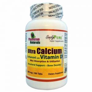 Ultra Calcium Enhanced with Vitamin D 500 mg 100 Tabs Max absorption Structural support