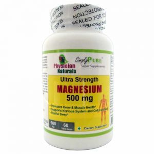 Ultra Strength Magnesium 500 mg Veg Magnesium Oxide & Citrate Capsules