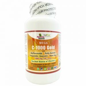 Mega C-1000 Gold 1000mg with Bioflavonoids Quercetin Rose Hips Hesperidin